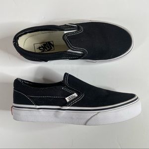 Vans Black Classic Slip On Shoes Size 2